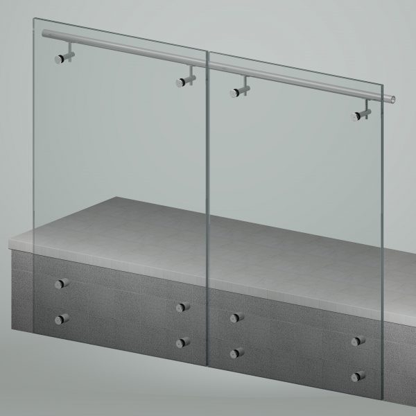 Glass Railing - Landmark Facade